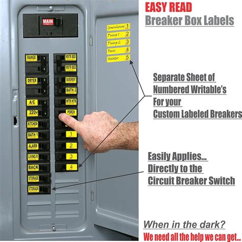 electric switch box stickers|circuit breaker decals.